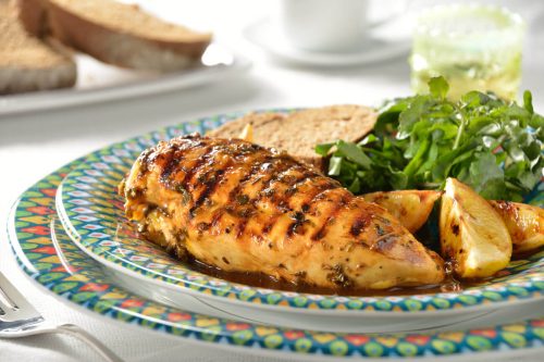 Pollo con limón al cilantro