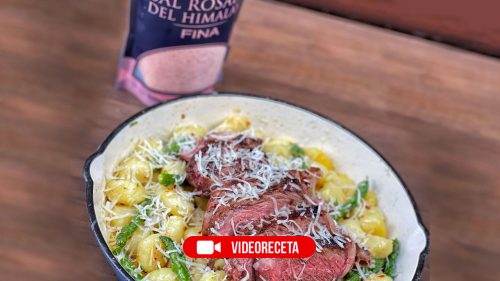 Ñoquis con lomo vetado